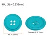 Unique Bargains Sewing Resin Round Flat 4-Hole Replacement Craft Buttons 20 Pcs - 2 of 4