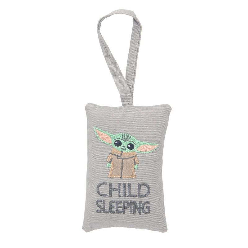 Lambs &#38; Ivy Star Wars Baby Yoda Holiday/Christmas Security Blanket - Lovey &#38; Door Pillow Gift Set - 2pc, 3 of 10