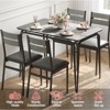 Dining Table for 4,Small Table & Chairs Set of 4,Square Dinette Set with 4 Chairs,5 Piece Kitchen & Dining Room Sets for Small Space,Apartment - 2 of 4