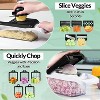 Attop 12-in-1 White Vegetable Chopper – 8-Blade Multifunctional Slicer/Dicer with Container for Potatoes, Tomatoes & Onions - 3 of 4
