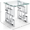 Meridian Furniture,Alexis Chrome End Table - 3 of 4