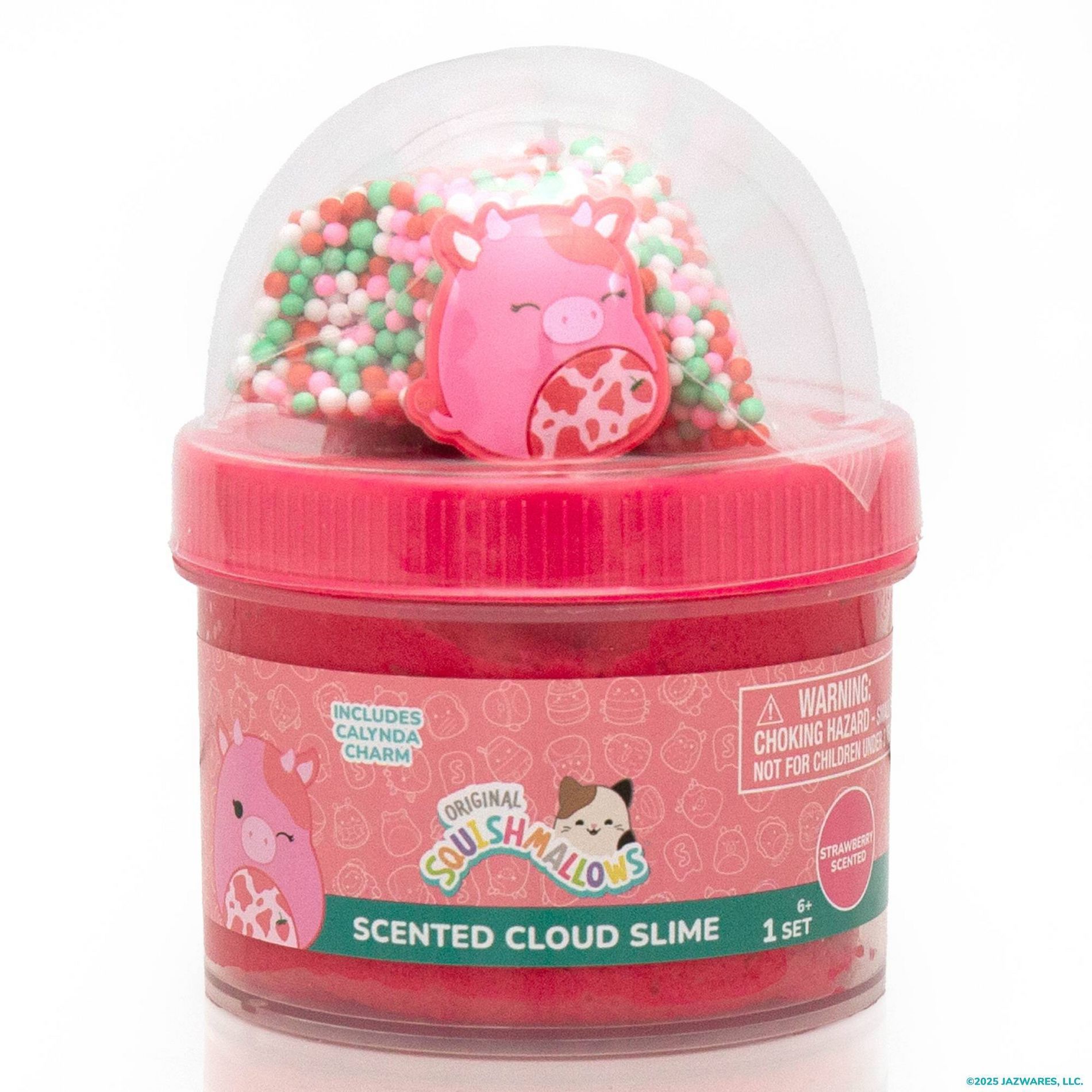 Squishmallows Slimygloop Scented Slime Dome Jar - Pink