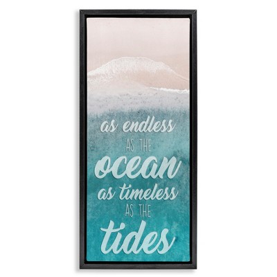 Stupell Industries Timeless As Tides Beach Phrase, 11" x 25"