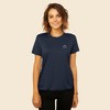 Dalix Smile Face Embroidered Soft Cotton Short Sleeve T Shirt Womens - 2 of 4
