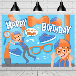 Treasures Gifted Blippi Backdrop - Blippi Party Supplies - 1 of 1