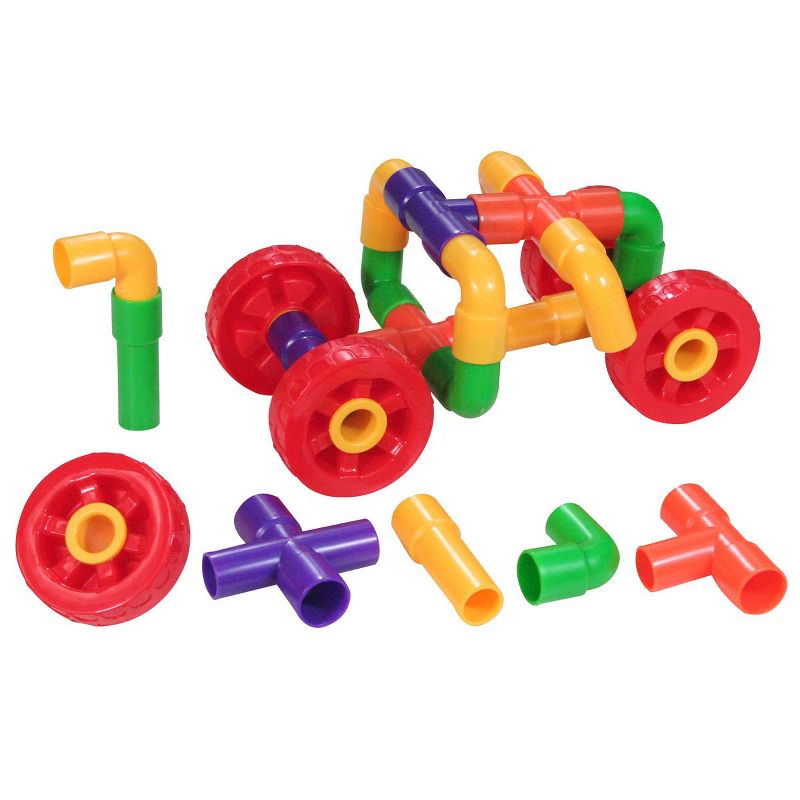 Joyn Toys Tubes and Wheels Construction Building Set - 72 Pieces, 1 of 6