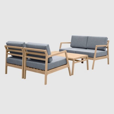 Asta 4pc Seating Set - Gray - RST Brands