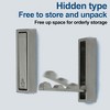 Unique Bargains 90° Foldable Coat Hook Invisible Perforated Fixed Wall - 3 of 4