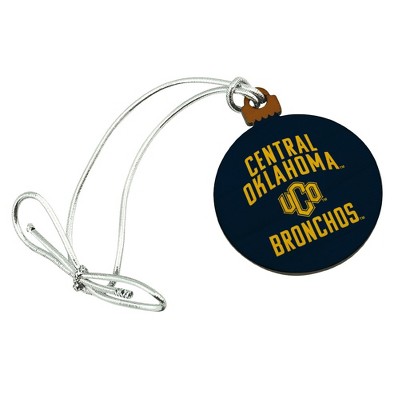Central Oklahoma Bronchos Logo Mini Small Tiny Wood Christmas Tree Holiday Ornament