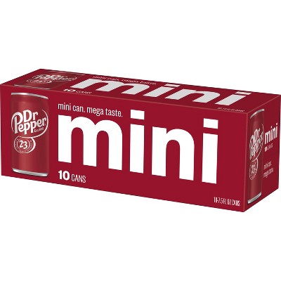 Dr Pepper Soda - 10pk/7.5 fl oz Mini Cans_3