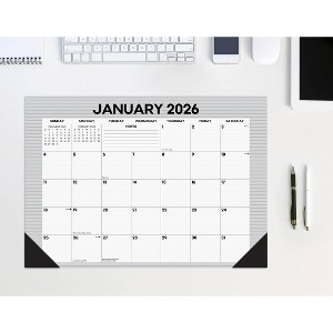 Willow Creek Press Pinstripe Academic July 2025 - June 2026 17"x12" Small Monthly Deskpad Calendar - 1 of 4