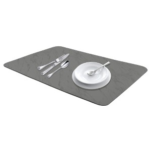REGALWOVEN Diatomaceous Stone Dish Drying Mat with Texture for Kitchen Counter, Dishes, Cups, and Utensils 1 Pc - 1 of 4