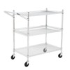 2 Tier Utility Rolling Cart with Wheels,Capacity Heavy Duty Tool Storage Utility Carts with Handle Bar - 2 of 4