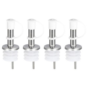 Unique Bargains Bar Supplies Oil Vinegar Dispenser Wine Stainless Steel Bottle Pourers 2.76" - 1 of 4