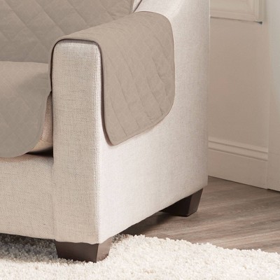 Embossed Sofa Furniture Protector Taupe - Sure Fit