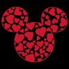 Boy's Disney Mickey Mouse Logo Filled With Hearts T-Shirt - 2 of 4