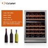 Ca'Lefort 24 inch Wine Cooler Refrigerator,46 Bottle Wine Fridge,Freestanding & Built-in with Reversible Glass Door - 3 of 4