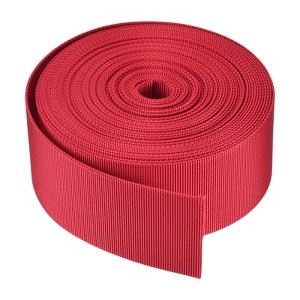 Unique Bargains Flexible Tight Weave Flat Nylon Webbing Strap for Luggage-rack Bright Red - 1 of 3