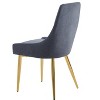 Vynxaria Upholstered Armless Accent Chairs Set of 2 - Classic Design with Stainless Steel Legs - 4 of 4