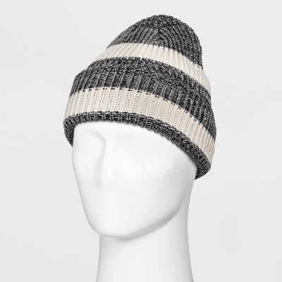 Knit Beanie - Goodfellow & Co™ Cream/Gray One Size