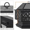 Yaheetech 28" Steel Fire Pit Outdoor Fireplace, Black - 2 of 4