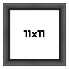 PosterPalooza | Square Refined Black Picture Frame - UV Acrylic, Foam Board Backing, Hanging Hardware - 2 of 4