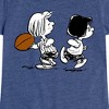 Girls' - Peanuts - Marcie Patty Football Fitted Short Sleeve Graphic T-Shirt - 2 of 4