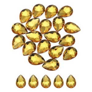 Unique Bargains Acrylic Flat Back Teardrop DIY Decor Jewelry Rhinestone 20 Pcs - 1 of 4
