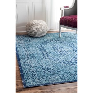 Nuloom Vintage Freda Floral Garden Area Rug, 5' x 7' 5", Blue - 1 of 4