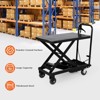 Hydraulic Lift Table Cart, 500Lbs Capacity, No-Slip Pad, Manual Single Scissor Lift Table, for Material Handling and Transportation - 4 of 4