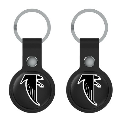Keyscaper NFL NFC Historic Teams Insignia Black Airtag Holder 2-Pack