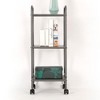 3 Shelf Wide Utility Storage Cart Gray - Room Essentials™ - image 4 of 4