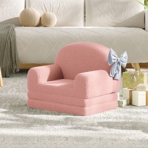 Toddler Chair, 2 in 1 Toddler Couch Fold Out Kids Foam Convertible Sofa to Lounger for Boys Girls - 1 of 4