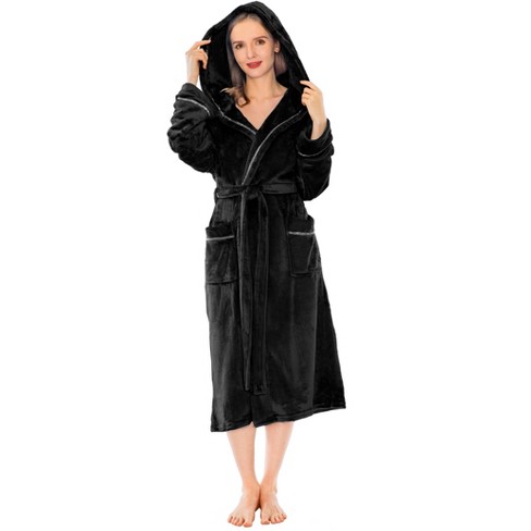 Pavilia Soft Plush Women Fleece Robe, Cozy Warm Housecoat Bathrobe, Fuzzy  Female Long Spa Robes (blue, Small-medium) : Target