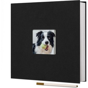 Attop Large Photo Album Self Adhesive for 4x6 8x10 Pictures Linen Scrapbook Album DIY 40 Blank Pages with A Metallic Pen - 1 of 4