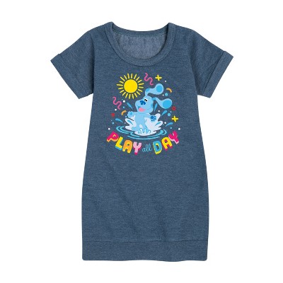 - Blue's Clues & You! - Play Day Graphic Short Sleeve Fleece Dress