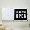 VIP Metal 20 in. White Closed Open Sliding Sign - 2 of 4