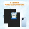 HANSILK  Black Canvases for Painting, Canvas Panels 8x10 inch, Pack of 6, 100% Cotton Acid-Free, Art Boards for Oil & Acrylic,Happy Mother's Day - 2 of 4