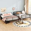 Full XL Over Queen Metal Bunk Bed with 2 Drawers - 3 of 4