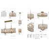 Elk Home Armand 6 - Light Chandelier in  Matte Gold - 4 of 4