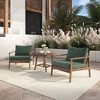 New Classic Furniture, Ashton 3-Piece Wood Patio Set in Moss Green - 4 of 4