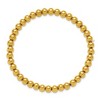 Chisel Stainless Steel Polished Yellow IP-plated 6mm Beaded 7.75" Stretch Bracelet - 3 of 4
