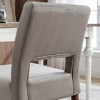 Accent Chairs Set of 2, Velvet Chairs with Solid Woood ,Upholstered Dining Chairs for Living Room, Kitchen, Bedroom, Beauty Room,Dining Room- Grey - 3 of 4