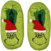 Seven Times Six Dr. Seuss GRINCH Who Stole Christmas Grinch Slipper Socks No-Slip Sole Green - 3 of 4