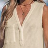 Women's Navy Crochet Sleeveless Cover-Up Dress for Beach Getaways -Cupshe - 3 of 4