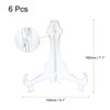 Unique Bargains Plastic Folding Clear Picture Frame Decorative Holder Stands 6 Pcs - 2 of 4