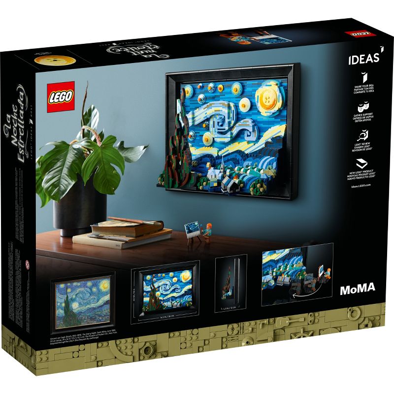 LEGO Ideas Vincent van Gogh - The Starry Night Art Set 21333, 5 of 10