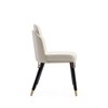 Estelle Faux Leather Dining Chair Cream - Manhattan Comfort: Upholstered, Wood Legs, No Assembly Required - 4 of 4