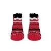 NBA Chicago Bulls Fan Fuzzy Socks: Logo Multi-Stripe Ankle Knit, Medium Adult Sizing - 2 of 3