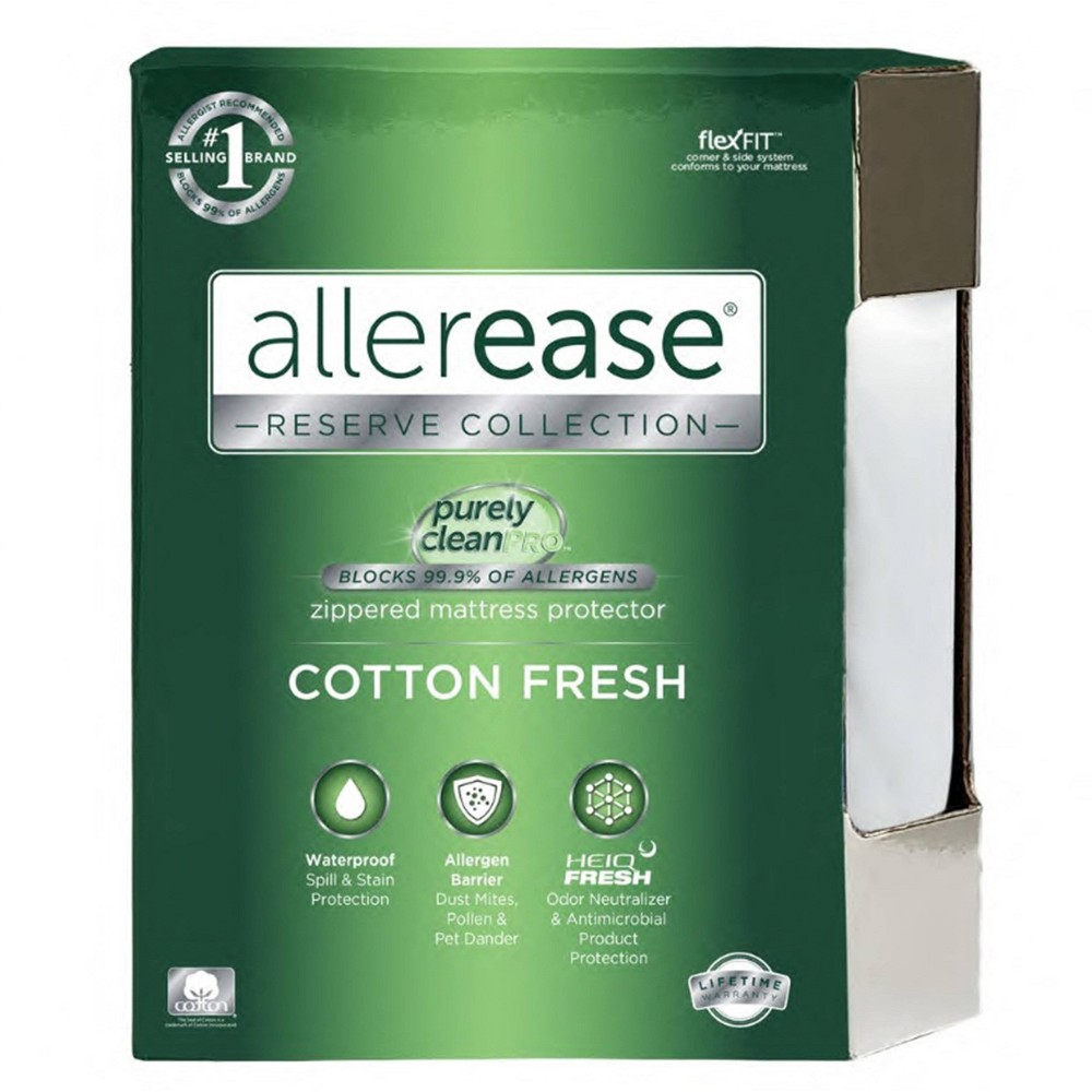Photos - Mattress Cover / Pad Full Cotton Fresh Mattress Protector - AllerEase